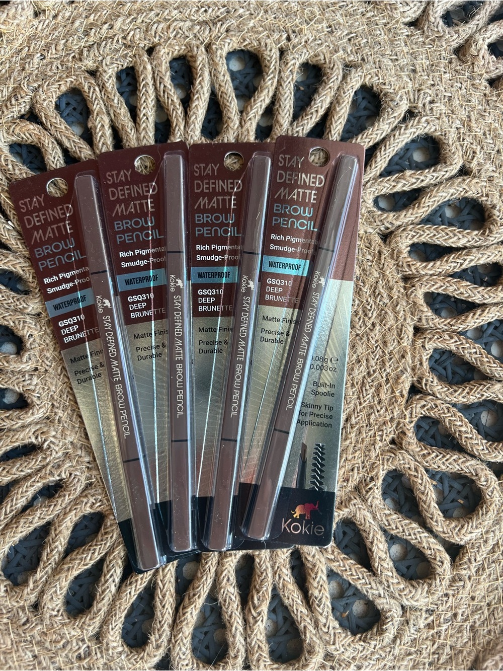 Kokie Stay Defined Matte Brow Pencil - Deep Brunette (Brown)